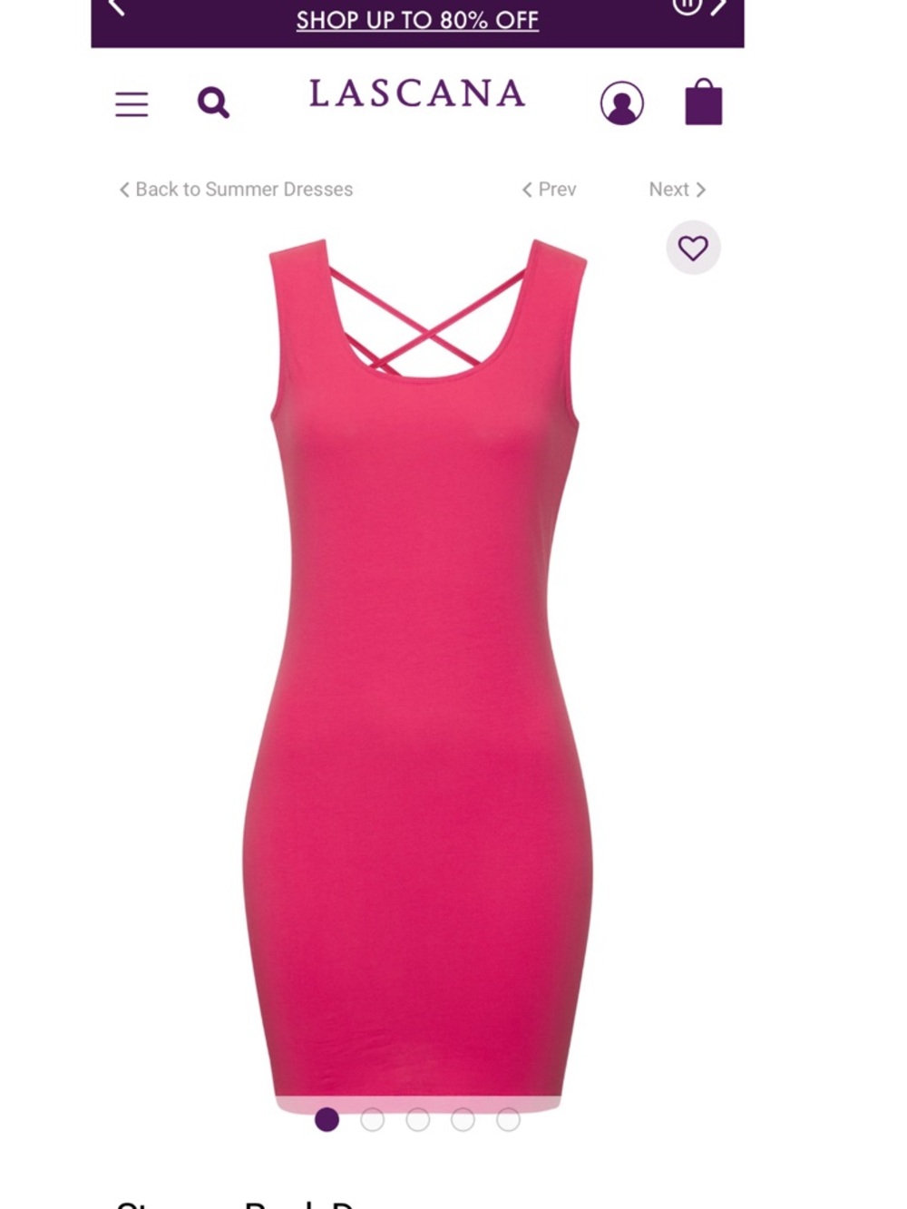Lascana Strappy back dress size 4 - Picture 2 of 9